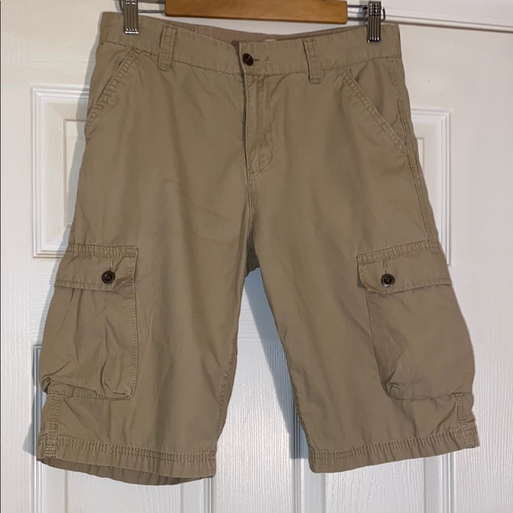 Levi’s Tan Khaki Boys Cargo Shorts Size 18-W29”